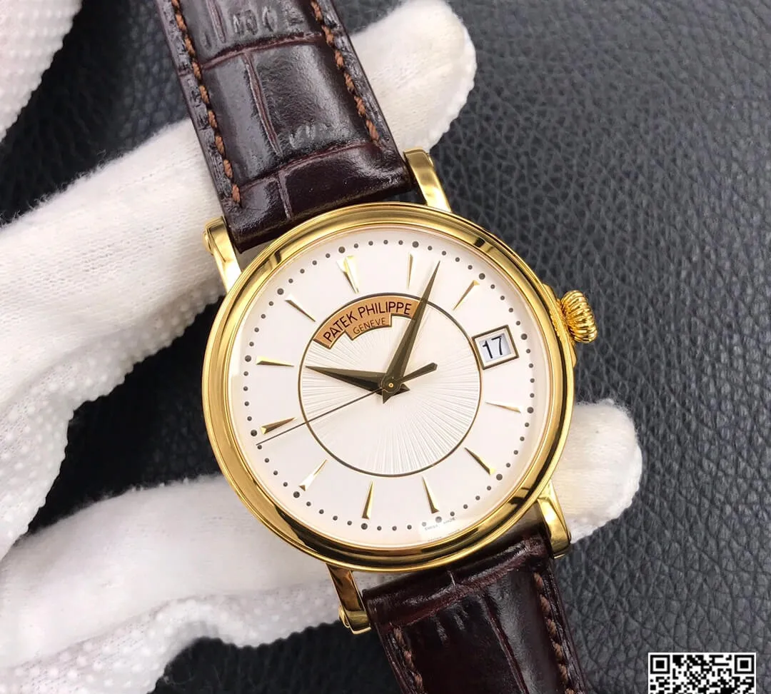 Patek Philippe Calatrava 5153R-001 ZF Factory 1:1 Best Edition Replica Watch Gold Bezel