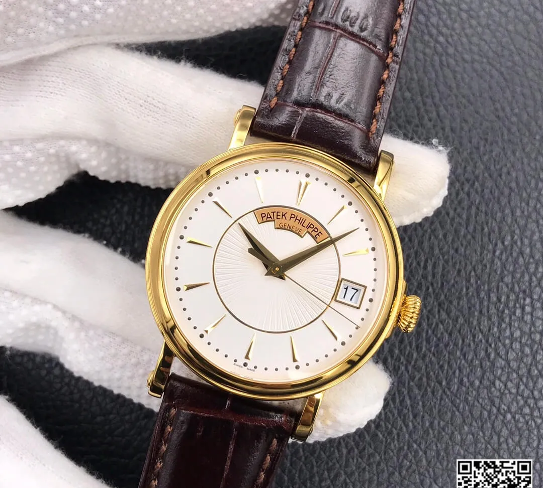 Patek Philippe Calatrava 5153R-001 ZF Factory 1:1 Best Edition Replica Watch Gold Bezel