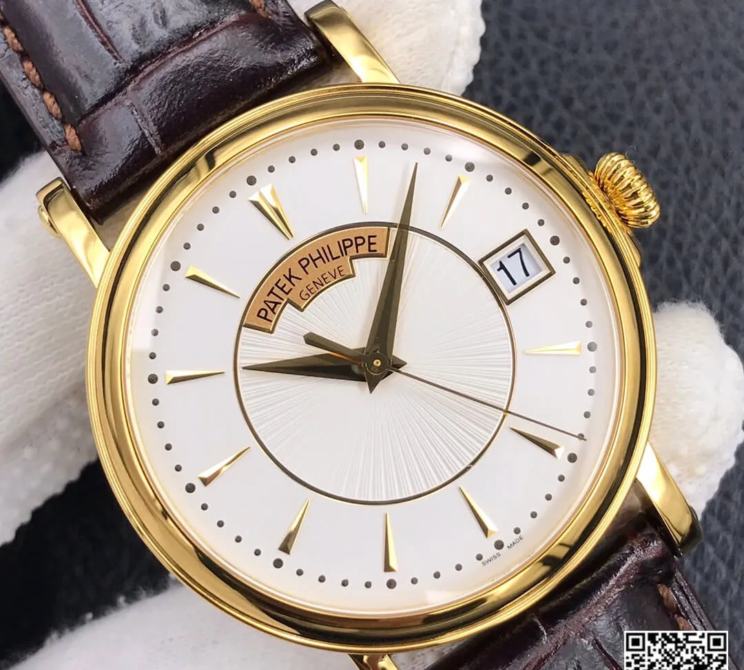 Patek Philippe Calatrava 5153R-001 ZF Factory 1:1 Best Edition Replica Watch Gold Bezel