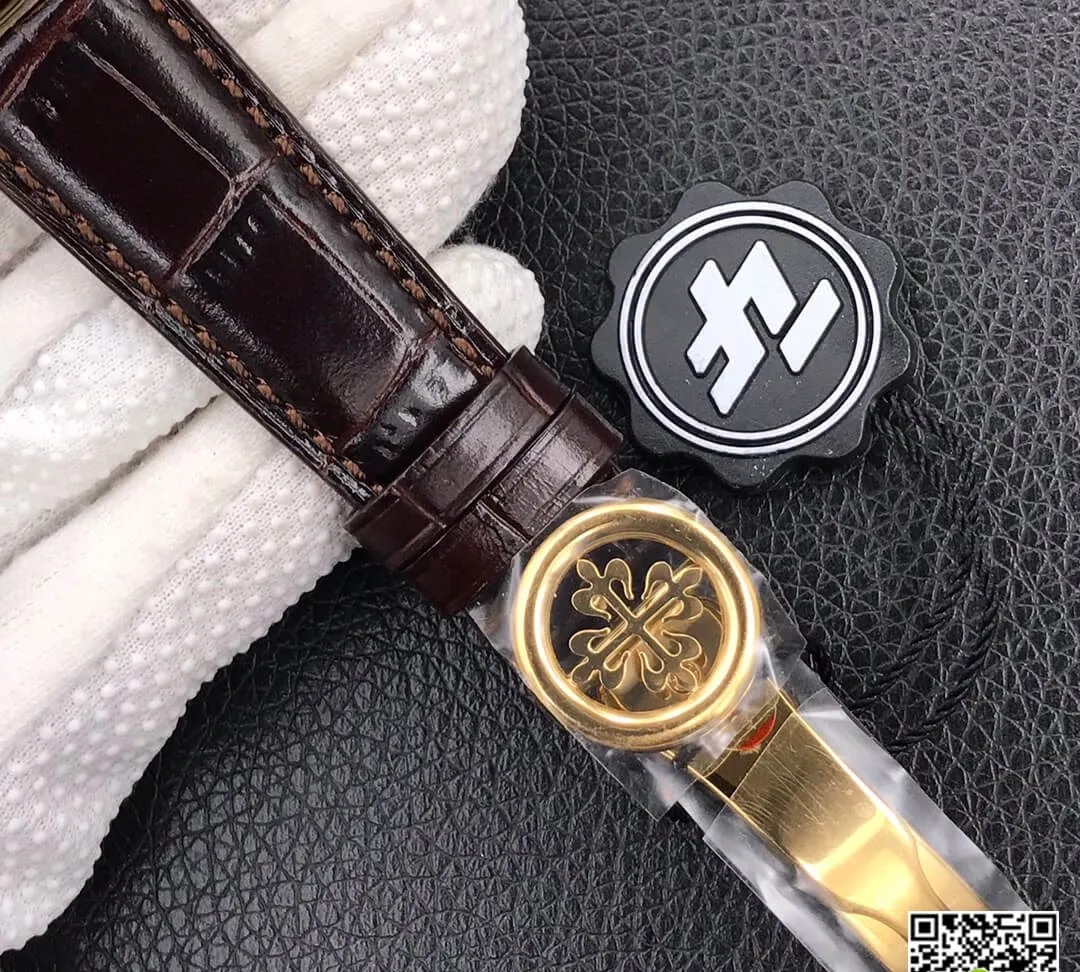 Patek Philippe Calatrava 5153R-001 ZF Factory 1:1 Best Edition Replica Watch Gold Bezel