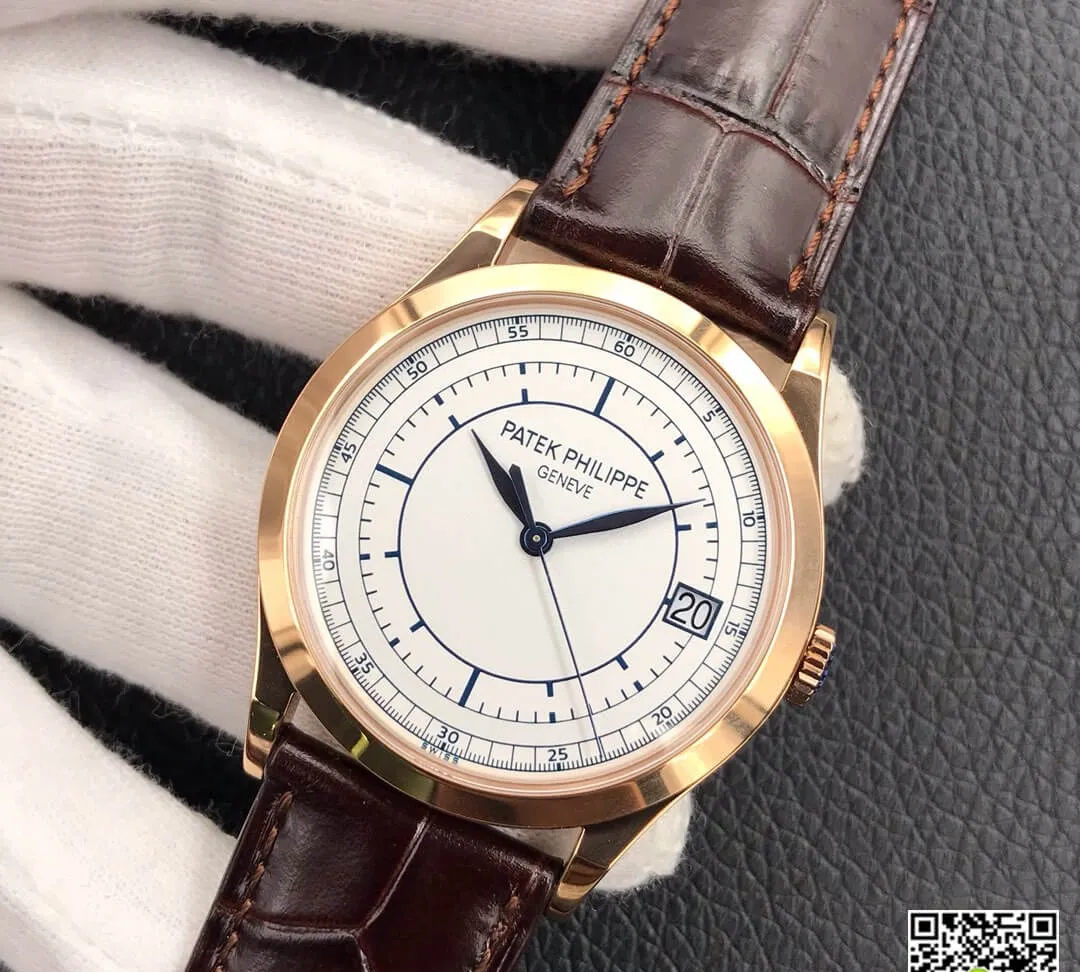 Patek Philippe Calatrava 5296R-001 ZF Factory 1:1 Best Edition Replica Watch White Dial