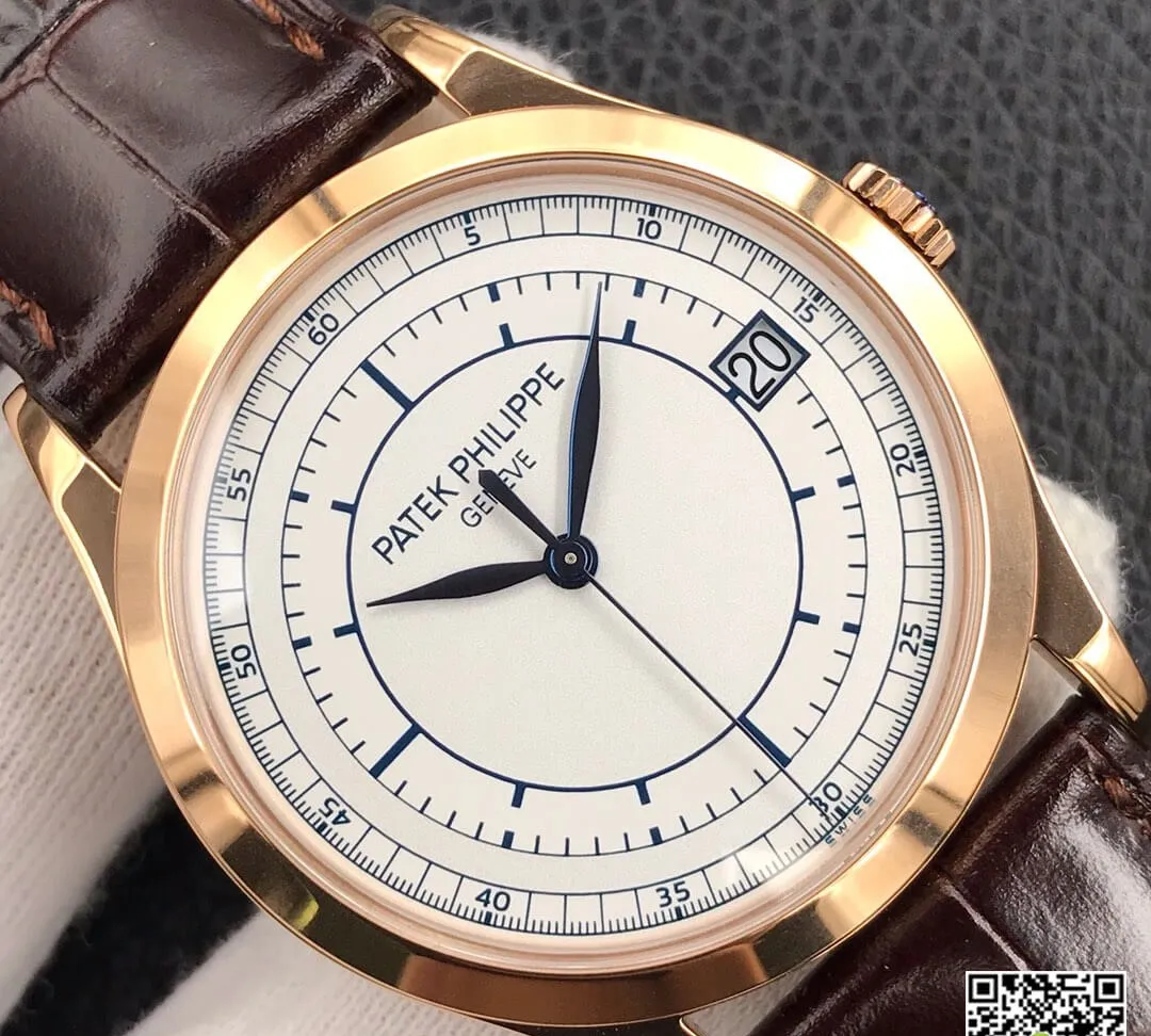 Patek Philippe Calatrava 5296R-001 ZF Factory 1:1 Best Edition Replica Watch White Dial