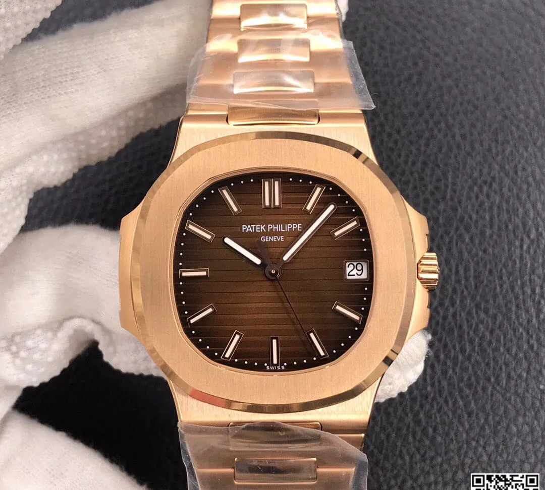 Patek Philippe Nautilus 5711 1R-001 3K Factory 1:1 Best Edition Replica Watch Brown Dial