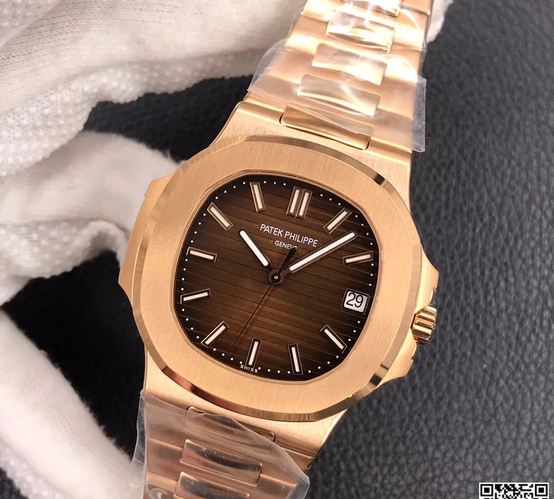 Patek Philippe Nautilus 5711 1R-001 3K Factory 1:1 Best Edition Replica Watch Brown Dial