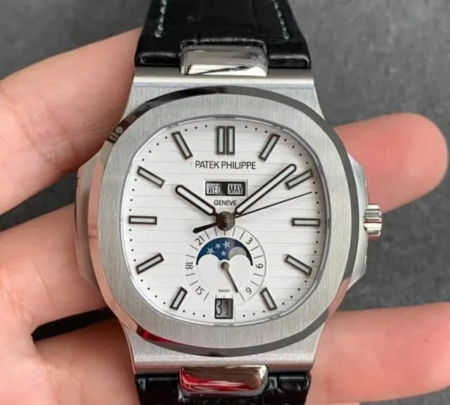 Patek Philippe Nautilus 5726 1A-010 GR Factory 1:1 Best Edition Replica Watch White Dial