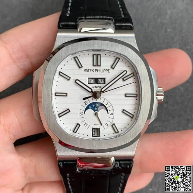 Patek Philippe Nautilus 5726 1A-010 GR Factory 1:1 Best Edition Replica Watch White Dial