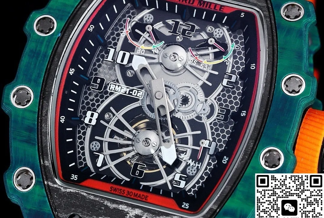 RM Factory Richard Mille RM21-01 Green case 1:1 Best Edition Replica Watch