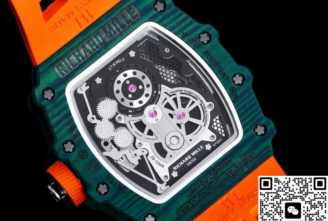 RM Factory Richard Mille RM21-01 Green case 1:1 Best Edition Replica Watch