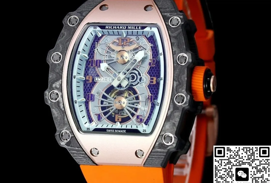RM Factory Richard Mille RM21-01 Orange strap 1:1 Best Edition Replica Watch