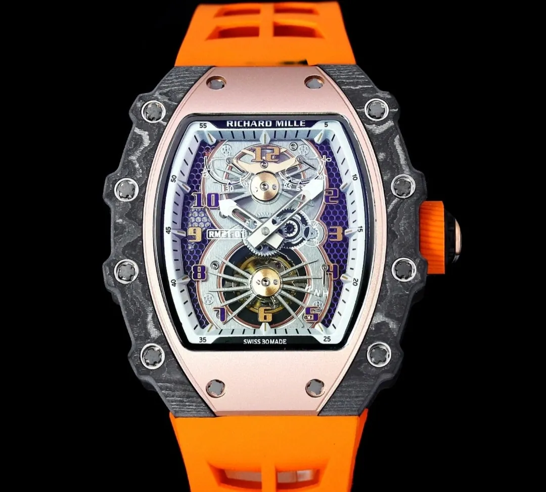 RM Factory Richard Mille RM21-01 Orange strap 1:1 Best Edition Replica Watch