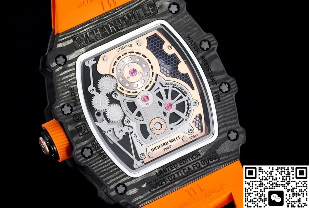 RM Factory Richard Mille RM21-01 Orange strap 1:1 Best Edition Replica Watch