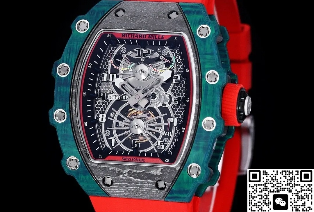 RM Factory Richard Mille RM21-01 Red strap 1:1 Best Edition Replica Watch