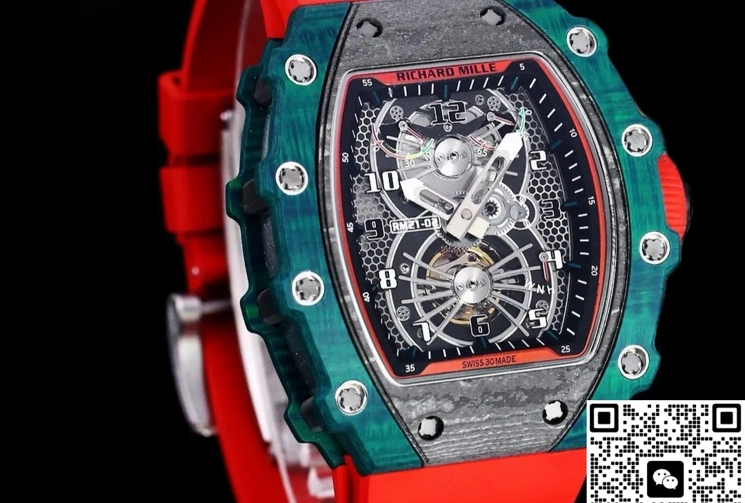 RM Factory Richard Mille RM21-01 Red strap 1:1 Best Edition Replica Watch