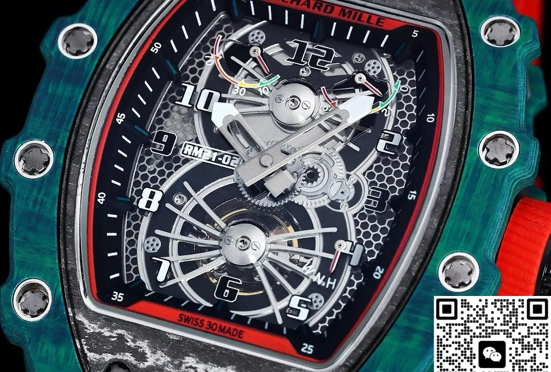 RM Factory Richard Mille RM21-01 Red strap 1:1 Best Edition Replica Watch