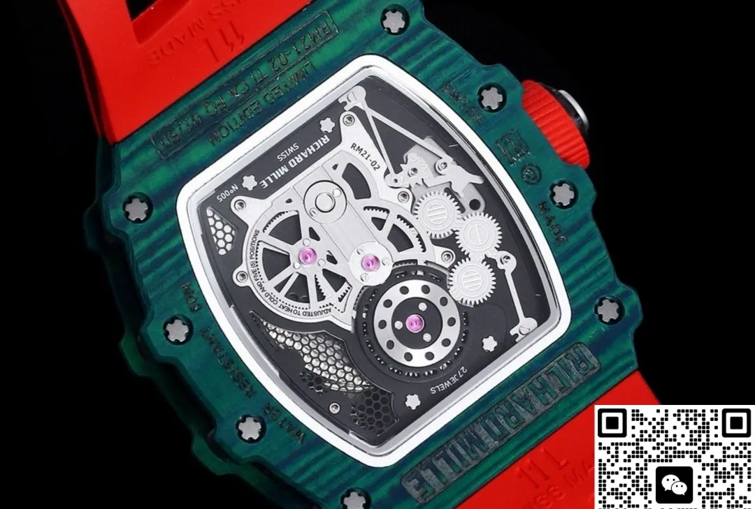 RM Factory Richard Mille RM21-01 Red strap 1:1 Best Edition Replica Watch