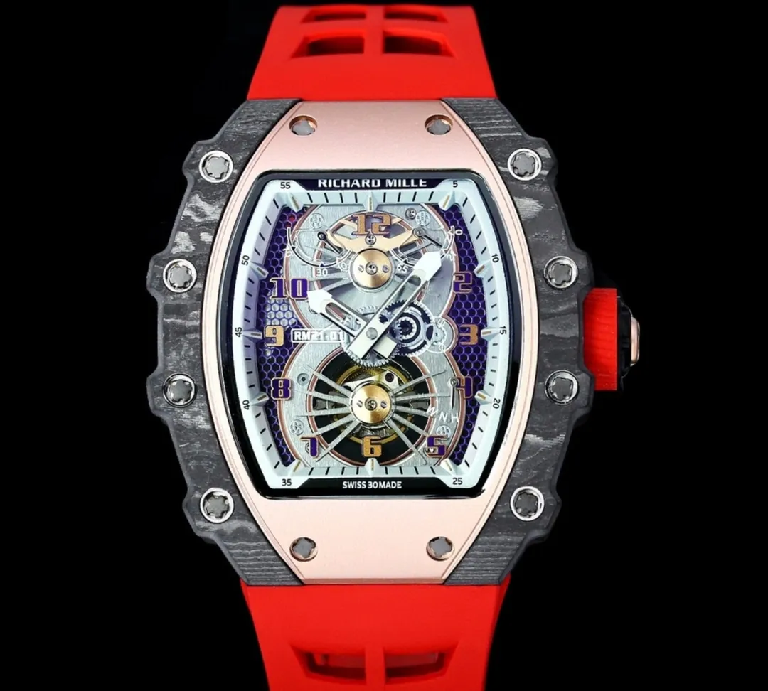 RM Factory Richard Mille RM21-01 carbon fiber 1:1 Best Edition Replica Watch