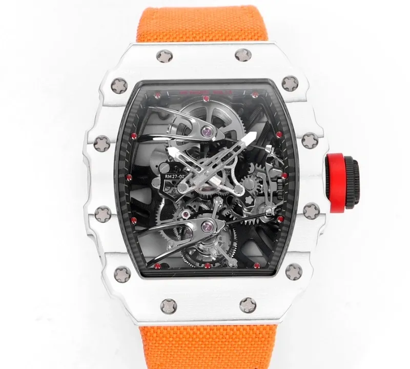 RM Factory Richard Mille RM27-02 orange strap 1:1 Best Edition Replica Watch
