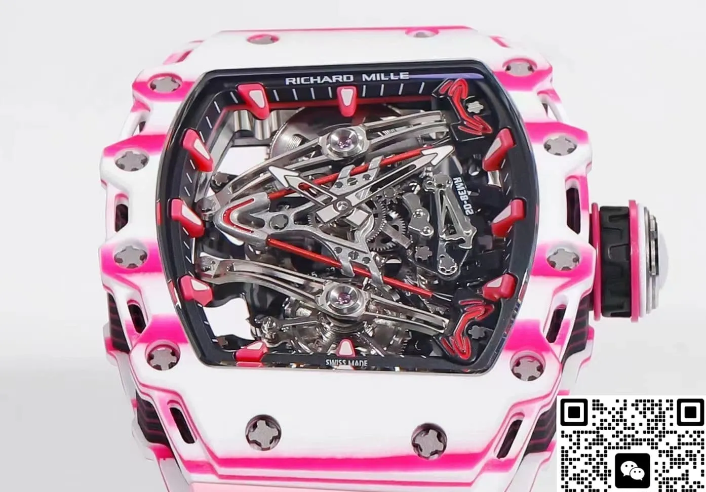 RM Factory Richard Mille RM38-02 Tourbillon pink 1:1 Best Edition Replica Watch