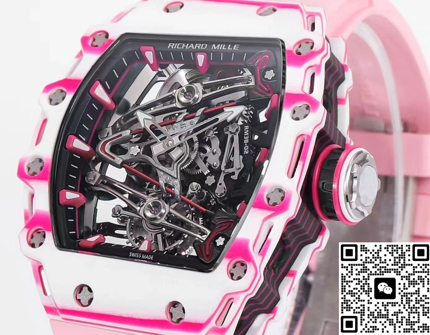 RM Factory Richard Mille RM38-02 Tourbillon pink 1:1 Best Edition Replica Watch