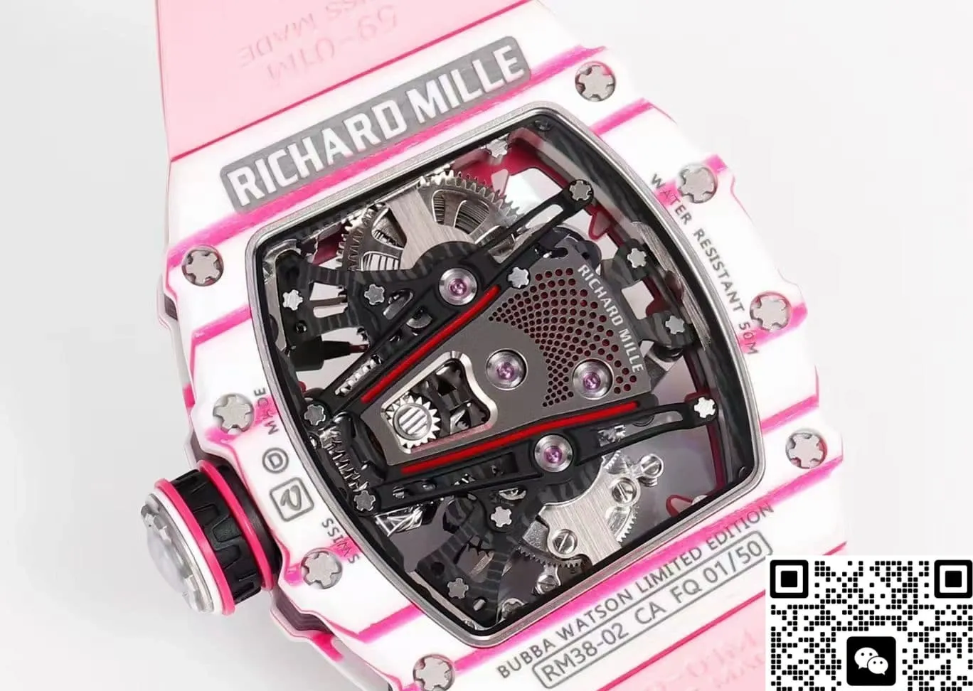 RM Factory Richard Mille RM38-02 Tourbillon pink 1:1 Best Edition Replica Watch