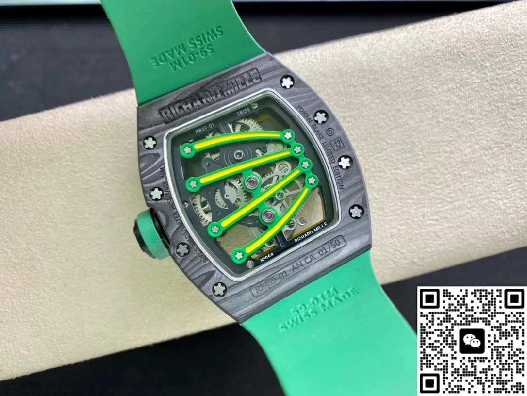 RM Factory Richard Mille RM59-01 Green strap 1:1 Best Edition Replica Watch