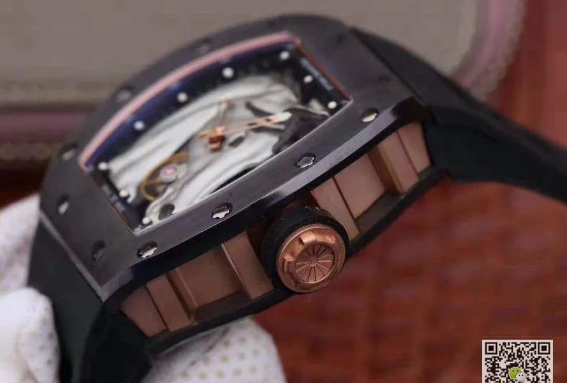 Richard Mille RM52-02 KV Factory 1:1 Best Edition Replica Watch Swiss ETA8215 Silver Horse Dial