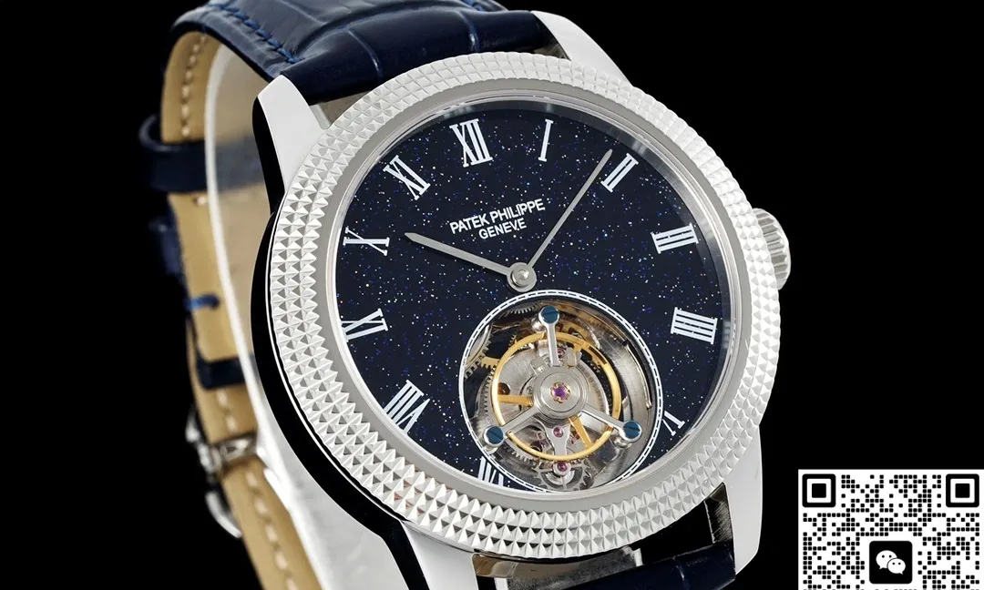 RMS Factory Patek Philippe Tourbillon Blue dial 1:1 Best Edition Replica Watch