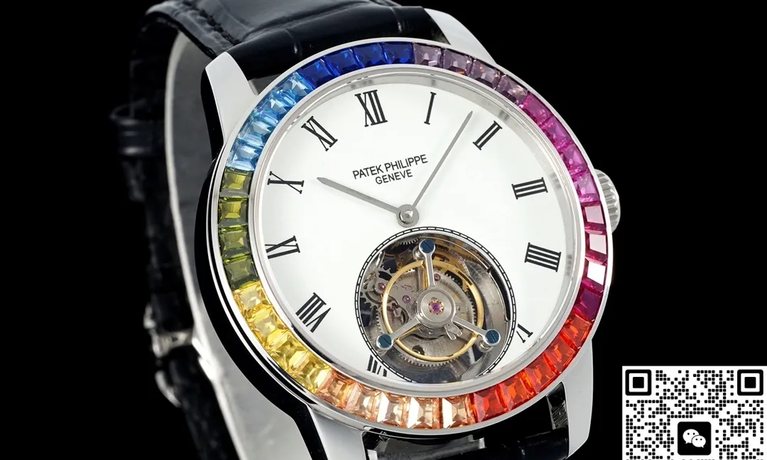 RMS Factory Patek Philippe Tourbillon Rainbow 1:1 Best Edition Replica Watch