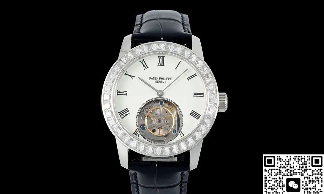 RMS Factory Patek Philippe Tourbillon White dial 1:1 Best Edition Replica Watch