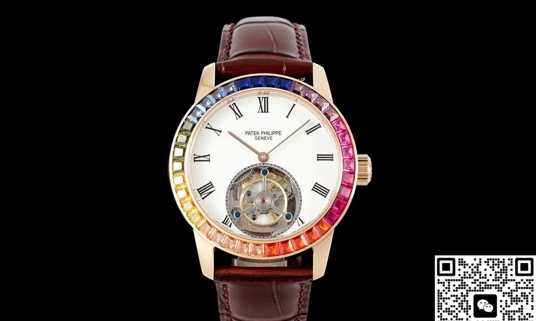 RMS Factory Patek Philippe Tourbillon brown strap 1:1 Best Edition Replica Watch