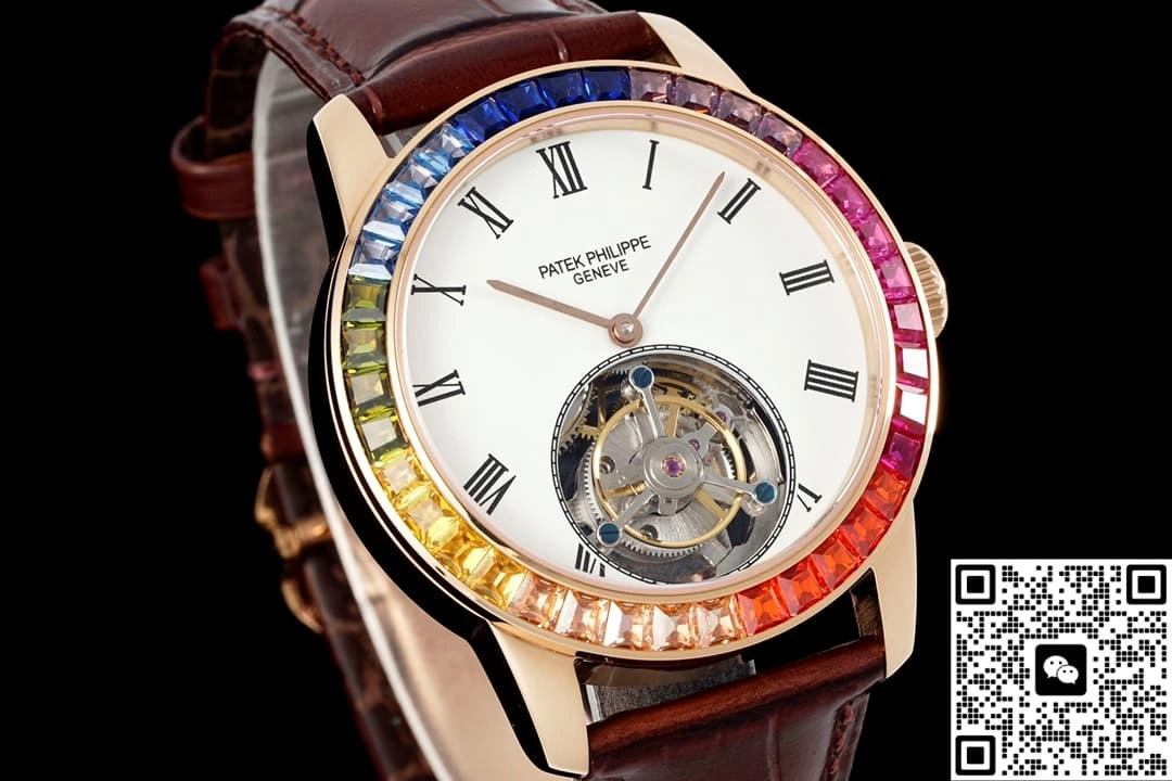 RMS Factory Patek Philippe Tourbillon brown strap 1:1 Best Edition Replica Watch