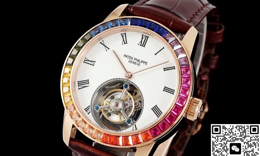RMS Factory Patek Philippe Tourbillon brown strap 1:1 Best Edition Replica Watch