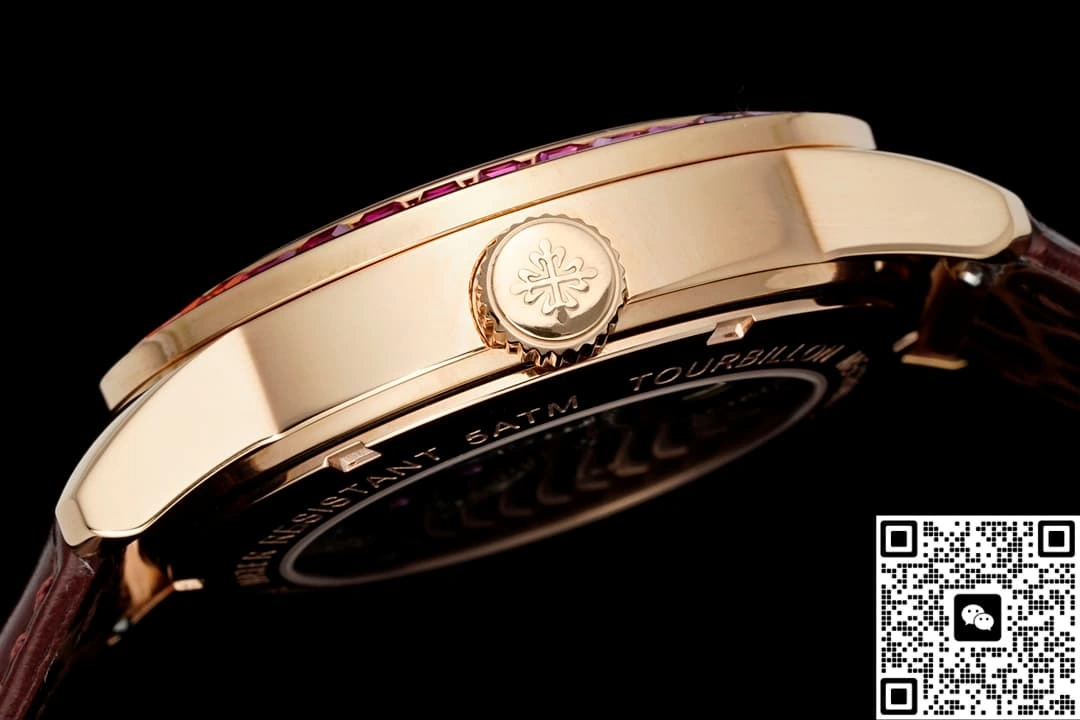 RMS Factory Patek Philippe Tourbillon brown strap 1:1 Best Edition Replica Watch