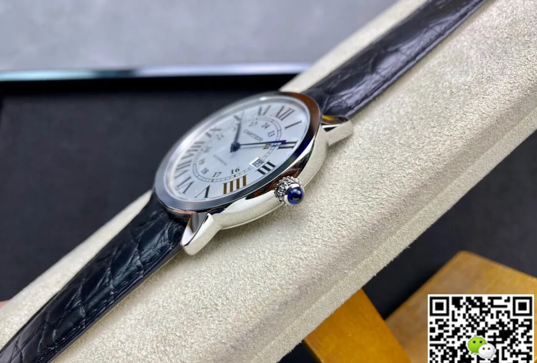 RONDE DE CARTIER W6701010 AF Factory 1:1 Best Edition Replica Watch Leather Strap