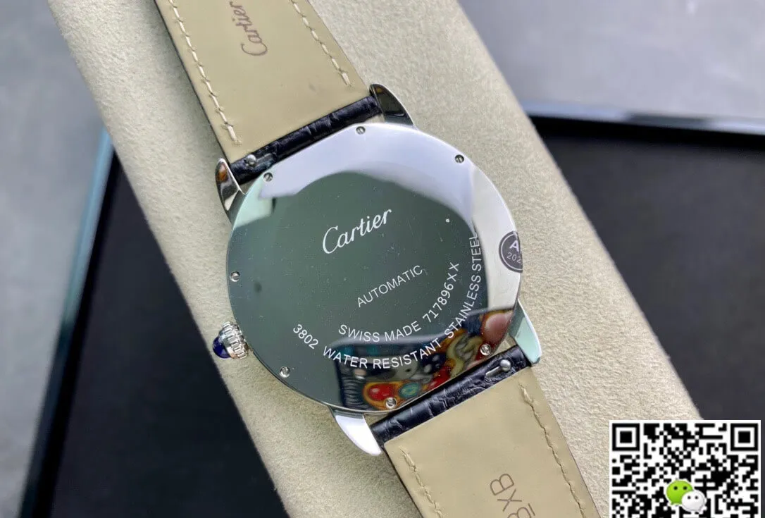 RONDE DE CARTIER W6701010 AF Factory 1:1 Best Edition Replica Watch Leather Strap