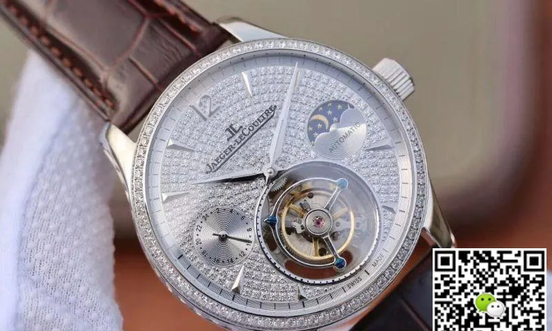 Jaeger-LeCoultre Master Complication Functions Real Tourbillon 1:1 Best Edition Replica Watch Swiss Hand-winding 3310 White Gold