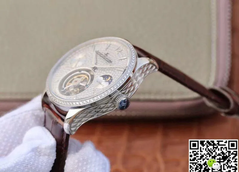 Jaeger-LeCoultre Master Complication Functions Real Tourbillon 1:1 Best Edition Replica Watch Swiss Hand-winding 3310 White Gold