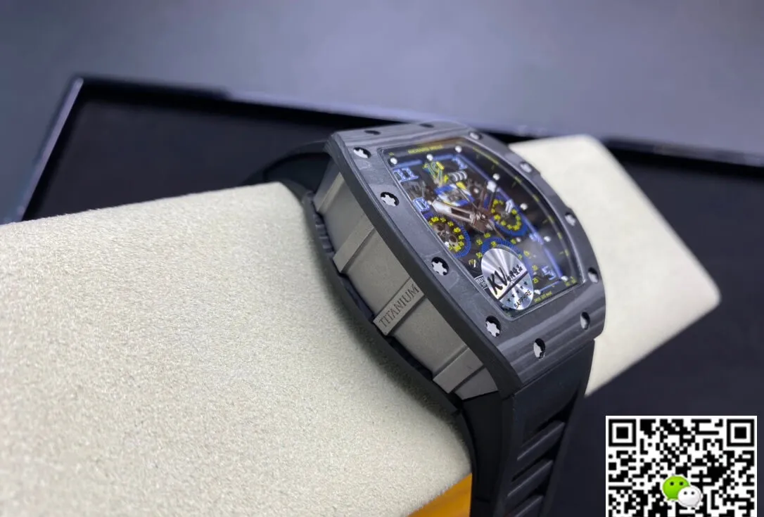 Richard Mille RM-011 KV Factory 1:1 Best Edition Replica Watch Carbon Fiber Case