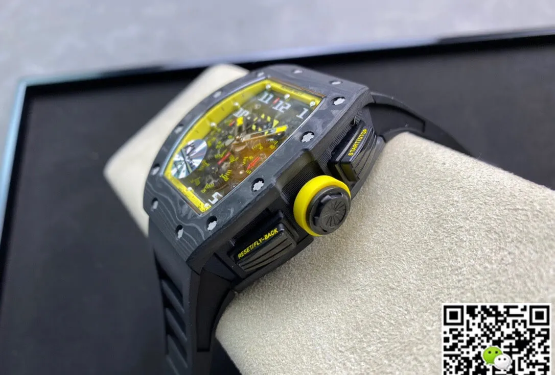 Richard Mille RM-011 KV Factory 1:1 Best Edition Replica Watch Carbon Fiber Case