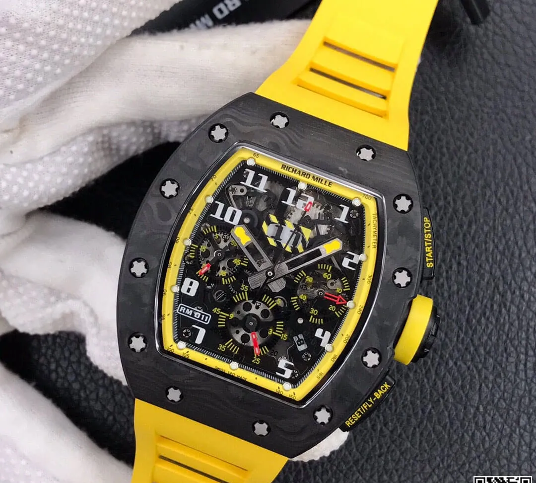 Richard Mille RM-011 KV Factory 1:1 Best Edition Replica Watch Carbon Fiber