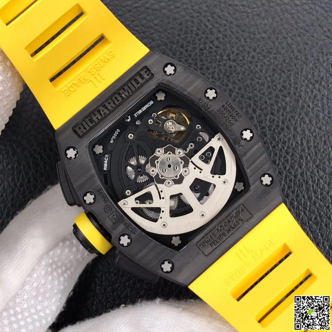 Richard Mille RM-011 KV Factory 1:1 Best Edition Replica Watch Carbon Fiber