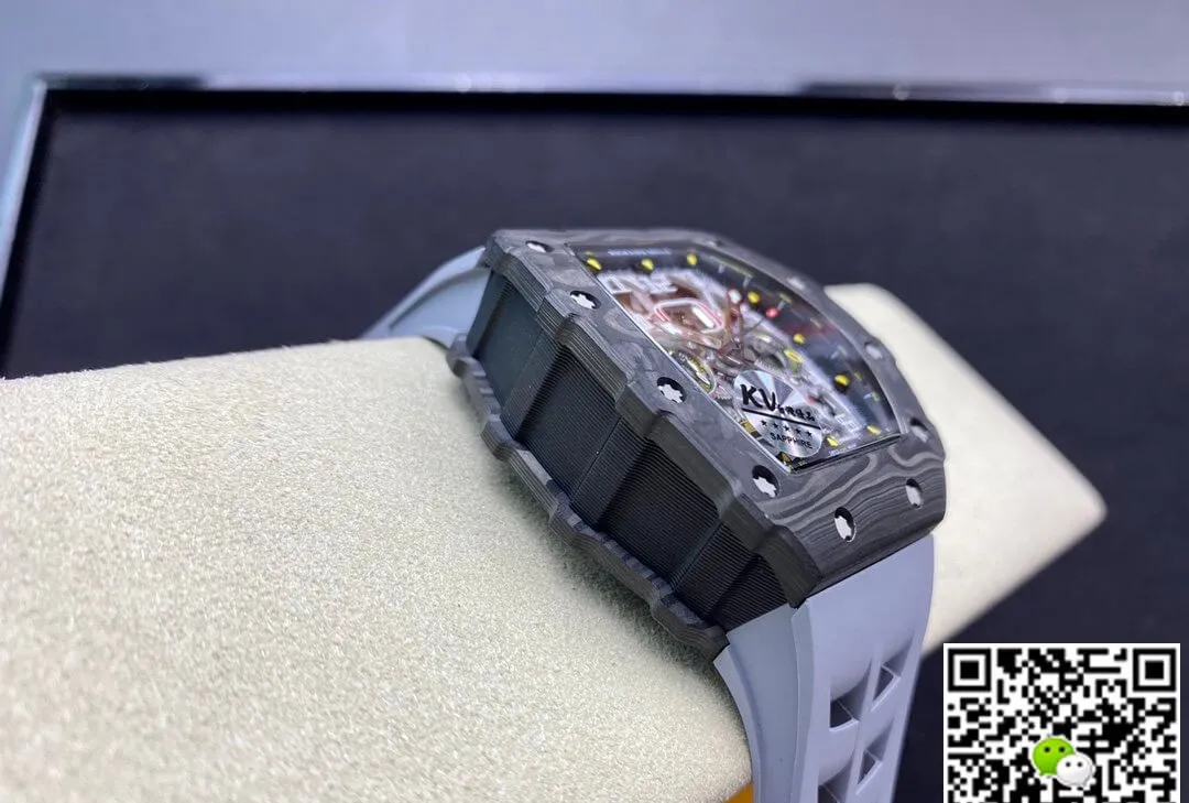Richard Mille RM-011 KV Factory 1:1 Best Edition Replica Watch Rubber Strap
