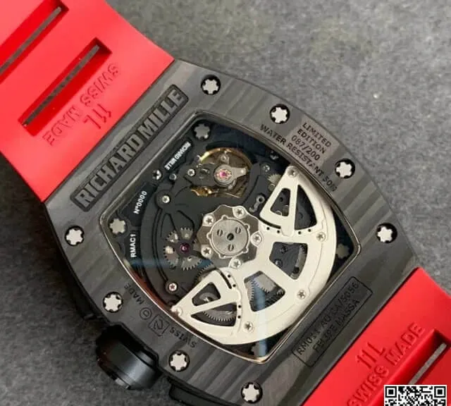 Richard Mille RM-011 KV Factory 1:1 Best Edition Replica Watch V2 Black Case