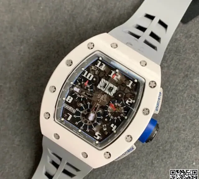 Richard Mille RM-011 KV Factory 1:1 Best Edition Replica Watch White Ceramic Case