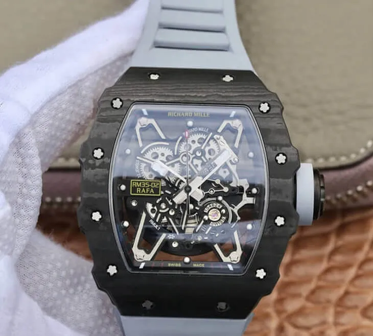 Richard Mille RM-035 KV Factory 1:1 Best Edition Replica Watch Rubber Strap