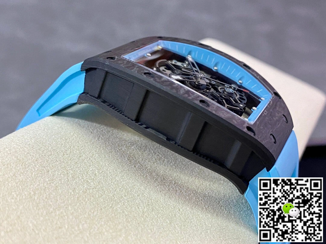 Richard Mille RM-055 BBR Factory 1:1 Best Edition Replica Watch Blue Rubber Strap