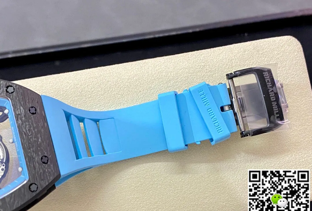 Richard Mille RM-055 BBR Factory 1:1 Best Edition Replica Watch Blue Rubber Strap