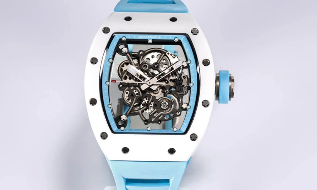 Richard Mille RM-055 BBR Factory 1:1 Best Edition Replica Watch Blue Strap