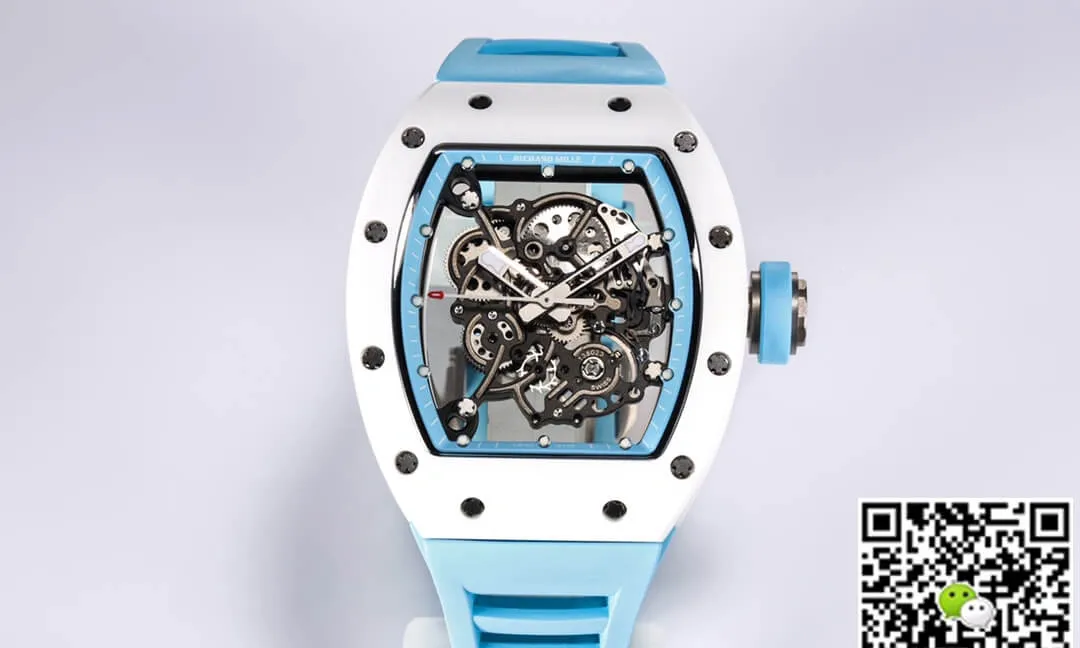 Richard Mille RM-055 BBR Factory 1:1 Best Edition Replica Watch Blue Strap