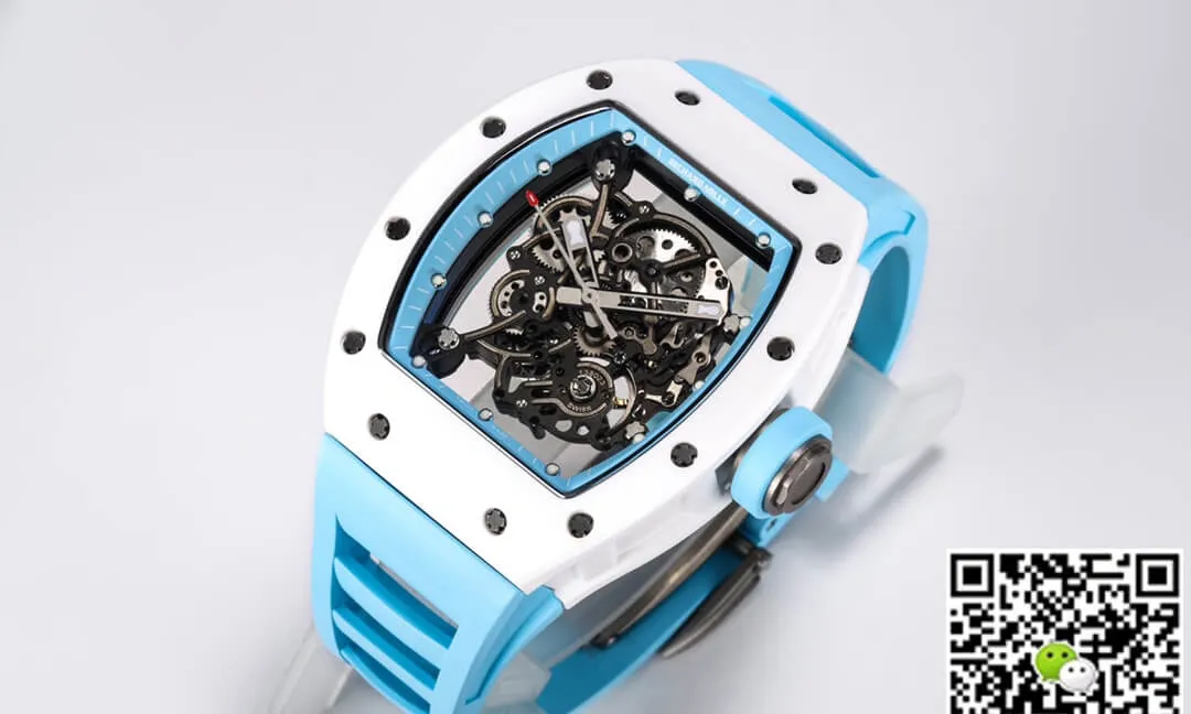 Richard Mille RM-055 BBR Factory 1:1 Best Edition Replica Watch Blue Strap
